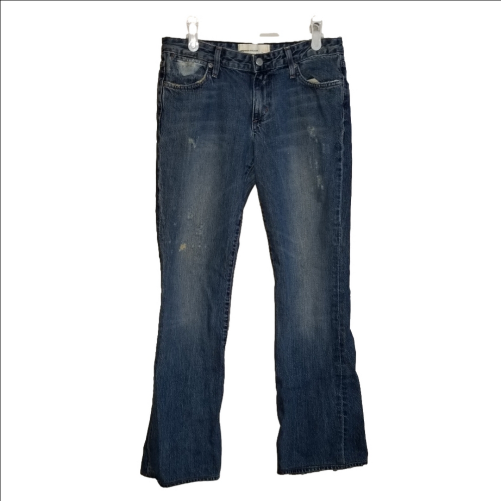 PaperDenim And Cloth Distressed Selvedge Jeans Label Reads Size 27 2MOD46 Harley